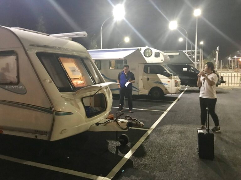 科技部辦戶外活動租各式露營車六台